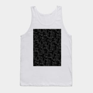 New York Pattern Boroughs - Scripts Tank Top